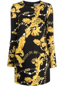 Versace Jeans Couture robe courte à imprimé baroque - Noir