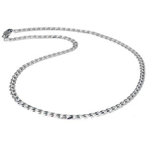Stalen heren ketting LGT JWLS Gourmet schakel 5mm - 55cm