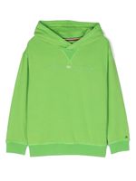 Tommy Hilfiger Junior hoodie à logo brodé - Vert