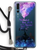 Stars quote: Huawei P20 Pro Transparant Hoesje met koord