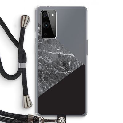 Combinatie marmer: OnePlus 9 Pro Transparant Hoesje met koord