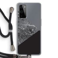 Combinatie marmer: OnePlus 9 Pro Transparant Hoesje met koord