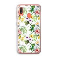 Gele kuif: Samsung Galaxy A20e Transparant Hoesje