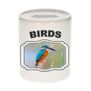 Dieren ijsvogel spaarpot - birds/ vogels spaarpotten kinderen 9 cm