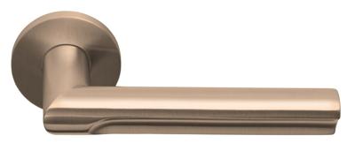 Formani deurkruk David Rockwell ECLIPSE DR103-G geveerd op rozet - PVD licht brons