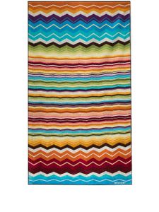 Missoni Home serviette de plage Hugo à motif zigzag - Bleu