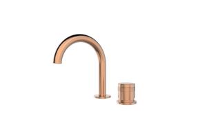 Blaufoss Pavilion Curve wastafelkraan Brushed Rosegold