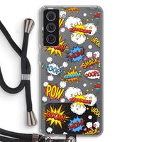 Pow Smack: Samsung Galaxy S21 FE Transparant Hoesje met koord