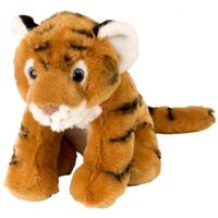 Pluche tijger knuffel 20 cm - thumbnail