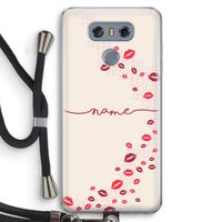 Kusjes: LG G6 Transparant Hoesje met koord