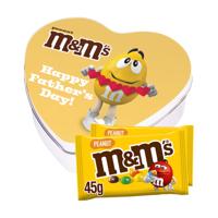 M&M's geschenkdoos hartje 'Happy Father's Day!' - peanut - 90g