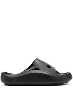 Off-White claquettes en caoutchouc à effet perforé - Noir