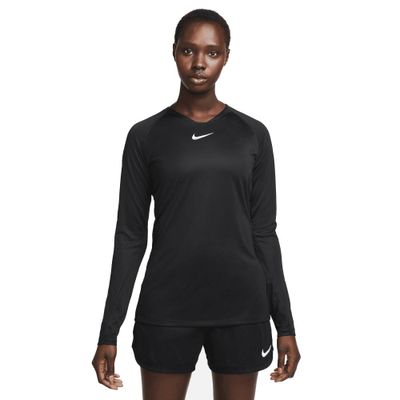 Nike Dri-FIT Park Ondershirt Lange Mouwen Dames Zwart Wit