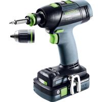Festool T 18+3 HPC 4,0 I-Plus 576446 Accu-schroefboormachine 18 V 4 Ah