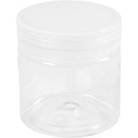 Creativ Company Plastic voorraadpotten, h: 7 cm, d 6,5 cm, 180 ml, 10 stuk/ 1 doos