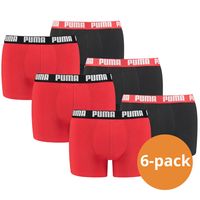 Puma Boxershorts Basic 6-pack Red/Black-XXL - thumbnail