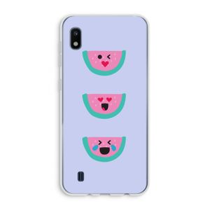 Smiley watermeloen: Samsung Galaxy A10 Transparant Hoesje