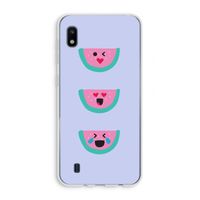 Smiley watermeloen: Samsung Galaxy A10 Transparant Hoesje