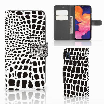 Samsung Galaxy A10 | Telefoonhoesje | Met pasjeshouder | Slangenprint