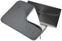 Case Logic Huxton HUXS-214 Graphite notebooktas 35,6 cm (14") Opbergmap/sleeve Grafiet - thumbnail