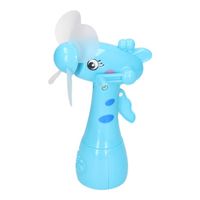 Blauwe waterspray ventilator giraffe 15 cm voor kinderen - thumbnail