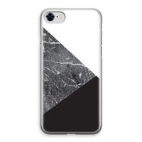 Combinatie marmer: iPhone 8 Transparant Hoesje
