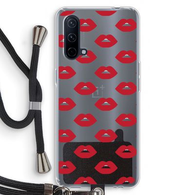 Lips: OnePlus Nord CE 5G Transparant Hoesje met koord