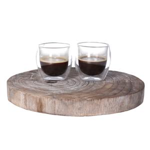 Koffieglazen - dubbelwandig - 4x - 100 ml - theeglazen - hittebestendig