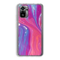 Paarse stroom: Xiaomi Redmi Note 10S Transparant Hoesje