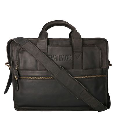 The Rat Pack Hand Messenger Schoudertas 15.6&apos;&apos; Bogart Zwart