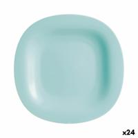 Dinerbord Luminarc Carine Turquesa Turkoois Glas Ø 27 cm (24 Stuks)