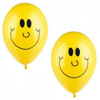 Smiley ballonnen 10 stuks - Party feestartikelen emoticons   - - thumbnail