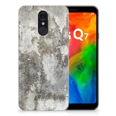 LG Q7 | TPU | Siliconen hoesje | Beton Print