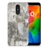 LG Q7 | TPU | Siliconen hoesje | Beton Print