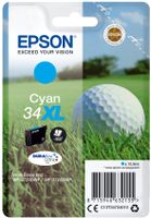 Epson Golf ball Singlepack Cyan 34XL DURABrite Ultra Ink - thumbnail