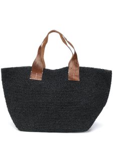 IBELIV sac cabas à anse sur le dessus - Noir