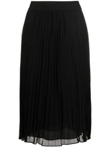 DKNY jupe mi-longue en chiffon - Noir