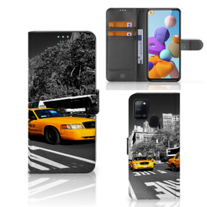 Samsung Galaxy A21s Flip Cover New York Taxi