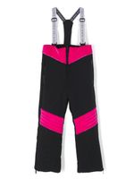 Balmain Kids pantalon de ski à empiècements en velours - Noir