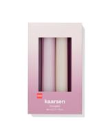 HEMA Huishoudkaarsen 16x⌀2.2cm roze - 4 stuks (roze)