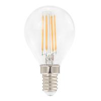 HOFTRONIC™ LED Filament lamp E14 - 4,5 Watt 470 Lumen - G45 vorm - 2700K Warmwit licht - Dimbaar - Helder glas