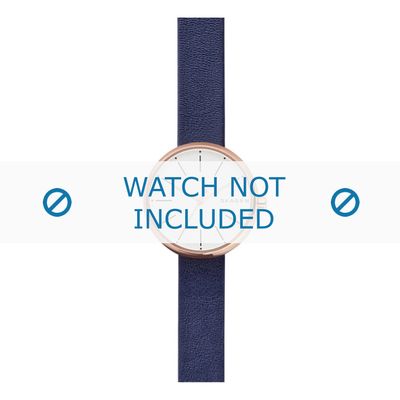 Horlogeband Skagen SKW2592 Leder Blauw 12mm