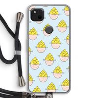 Citroenen: Pixel 4a Transparant Hoesje met koord Citroenen: Pixel 4a Transparant Hoesje met koord