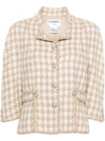 CHANEL Pre-Owned veste à simple boutonnage (2008) - Tons neutres