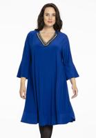 Yoek Jurk met kralen | Blauw | Maat 54/56