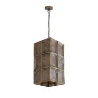 PTMD Layra Brass stone veneer hanging lamp antique - thumbnail