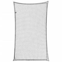 VidaXL Aanhangwagennet elastisch touw 5x3 m polypropeen zwart