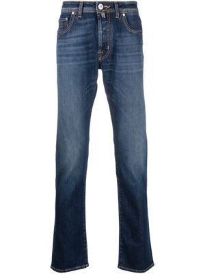 Jacob Cohën jean slim à logo brodé - Bleu