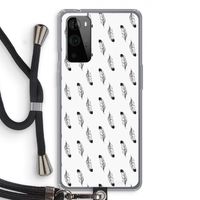Pluimen: OnePlus 9 Pro Transparant Hoesje met koord