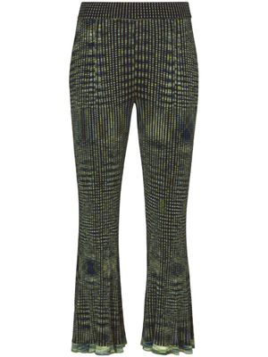 Proenza Schouler White Label pantalon Space Dye en maille nervurée - Bleu